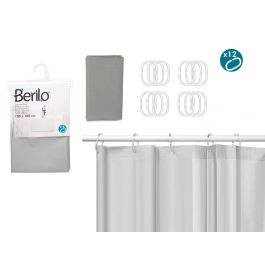 Cortina Baño Transparente Gris 180X180Cm Berilo (12 Unidades) Precio: 40.49999954. SKU: B1C9LWNZM7