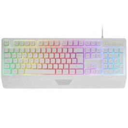 Teclado Gaming SemiMecánico Mars Gaming MK124/ Blanco Teclado Gaming SemiMecánico Mars Gaming MK124/ Blanco