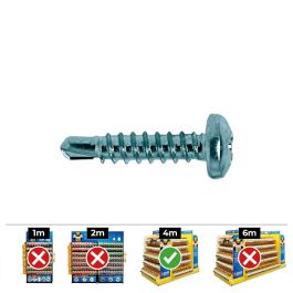 Celo Tornillo punta broca acero zincado 250 unid. Ø5,5x25mm Din 7504n para aluminio, herrajes y chapa Precio: 14.7899994. SKU: S7903716