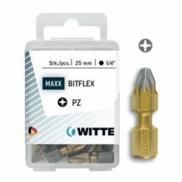 Juego de puntas WITTE PZ 2 DIAMOND FLEX Pozidriv PZ2 5 Unidades