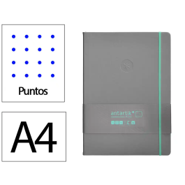 Antartik Cuaderno A4 Tapa Dura Hojas Puntos Gris y Turquesa 100 Hojas 80 gr FSC Precio: 11.49999972. SKU: B16KH4VWGV