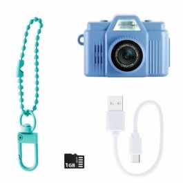 Canal Toys Cámara Digital Mini Cam Retro Azul CTCLK059 con Tarjeta SD de 1GB Incluida