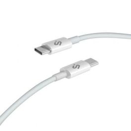 Cable USB-C a USB-C Subblim SUBCAB-C10010 1 m Blanco Negro
