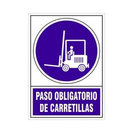 Señal 657 Plas.295X210''Paso.Obl.Carret.'' Paso Obligatorio De Carretillas Duver