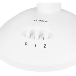 Ventilador de mesa OCEANIC - 30W - Diámetro 23 cm - 2 velocidades - Oscilante - Blanco