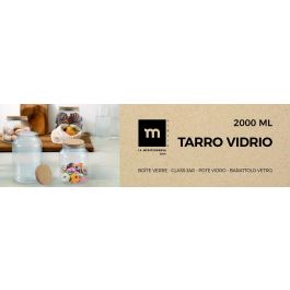 Tarro de vidrio con tapón de corcho 2000 ml - La Mediterranea (6 Unidades) Tarro de vidrio con tapón de corcho 2000 ml - La Mediterranea (6 Unidades)