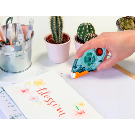 Q-connect Pegamento Roller Compact Permanente 6.5 mm x 8.5 m Adhesivo Escolar