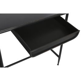 Escritorio DKD Home Decor Negro Metal Cristal 120 x 50 x 80 cm