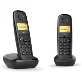 Gigaset L36852-H2802-D201 Teléfono Inalámbrico A170 Pack DUO Negro | Pantalla Iluminada | ECO DECT | Larga Duración