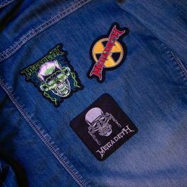 ERIK Set 3 Parches Megadeth de Poliéster para Coser o Pegar