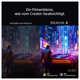 SONY FWD-77XR80 Smart TV OLED 77" (195 cm) 4K Ultra HD 3840x2160, Android TV 12, WiFi 6, Bluetooth 5.3, HDR10, Dolby Vision, HDMI 4x, 120 Hz, VRR, Negro