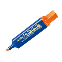 Artline EKS-600 Rotulador Fluorescente Punta Biselada Naranja Fluor Trazo 1-5 mm