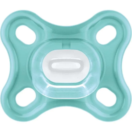 Mam Chupete Fisiológico Confort +0m Azul Set de 2 con Caja de Almacenamiento y Esterilización