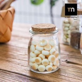 Tarrito de vidrio con tapón de corcho 100 ml - La Mediterranea (36 Unidades) Tarrito de vidrio con tapón de corcho 100 ml - La Mediterranea (36 Unidades)