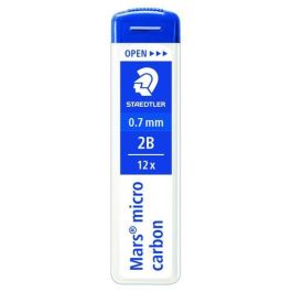 Staedtler Minas Mars Micro Grafito 0,7 mm 2B Tubo con 12 Unidades. Alta Resistencia y Flexibilidad. Color Negro Intenso Precio: 0.99000022. SKU: B1JS9NC688