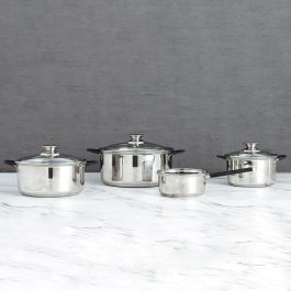 Quid Batería Sensory Acero Inoxidable Brillo 4 Piezas