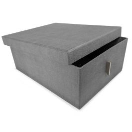 Herrajes Alk Caja de Almacenamiento Textil para Organización de Armario, Medidas 300x400x200 mm