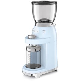 Smeg CGF11PBEU Molinillo de Café Eléctrico 50's Style, Color Azul Pastel