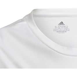 Camiseta de Manga Corta Infantil Adidas Blanco XL