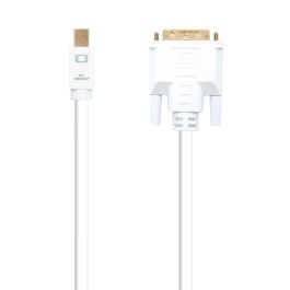 Nanocable Conversor Mini DisplayPort a DVI Blanco 2 metros Cable