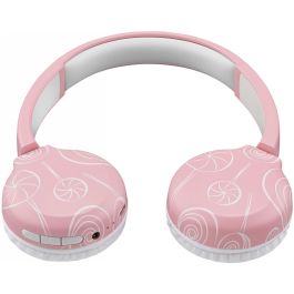 Cellularline Auriculares Inalámbricos Music Sound Fantasy, Diadema Supraaural, Bluetooth 5.3, Rosa, 22h Autonomía