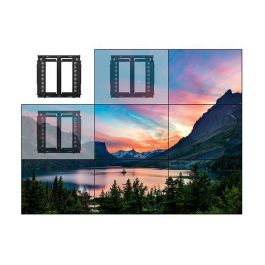 B-Tech BT8312 Soporte para Videowall Slimline Full Service con Micro-Ajuste (VESA 600 x 400)