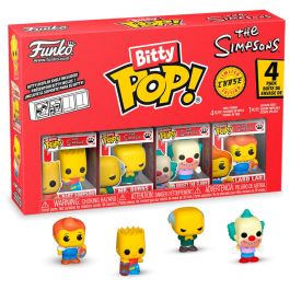 FUNKO Bitty POP! Los Simpsons: Blíster 4 figuras (incluye 1 misteriosa) de Bart y tus personajes favoritos - Coleccionables en estuche acrílico Precio: 14.49999991. SKU: B12H4QDJTS