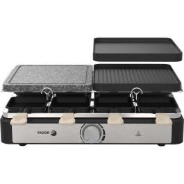 Raclette/Grill - FAGOR - FGRG8 - 8 personas - Piedra para cocinar - 1400W - Termostato regulable