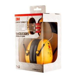 Cascos Orejeras Acolchadas con Diadema Proteccion Auditiva Peltor Optime H510A-1 Snr-27Db Amarillo 3M 7100334982