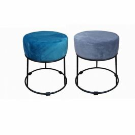 Reposapies Urban DKD Home Decor Viridian (Verde Azulado) Gris 36 x 37 x 36 cm (2 Unidades) Precio: 34.89000031. SKU: B1D55RJ27F