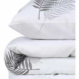 Juego de Cama con Funda Nórdica 220x240 cm y 2 Fundas de Almohada 60x60 cm Gris - 65% Algodón, 35% Poliéster - ASI8682870114951