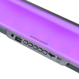 Mars Gaming Barra de Sonido MSB-ORB Bluetooth 20W 2.0 Negra RGB Orbilight 360º