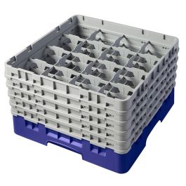 CAMBRO - 16S958-186 - Cesta de lavado 16 comp. 5 alturas - 10,9 cm Ø máx. - alt. máx. 25,8 cm - 50 x 50 x 30,8 cm - Azul marino Precio: 101.50000058. SKU: B1H5PWEFKY
