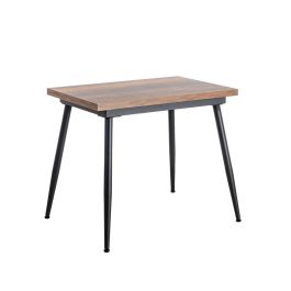 Mesa Extensible Marrón Metal-Madera Pax 90 X 60 X 75 cm