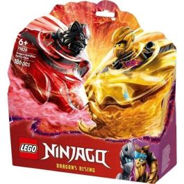 LEGO 71826 Ninjago Pack Combate Spinjitzu del Dragón con Minifiguras Arin y Ras y Spinners