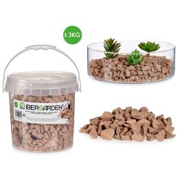 Bote 3Kg Piedra Pequeña Tierra Ibergarden 16X14CM (4 Unidades) Precio: 16.50000044. SKU: B175CQGR8L