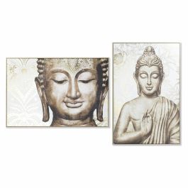 Cuadro Oriental DKD Home Decor Dorado Blanco 4.5 x 122.5 x 83 cm (2 Unidades) Precio: 110.78999943. SKU: S3028191