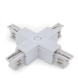 Conector + Carril Trifásico Blanco Conector + Carril Trifásico Blanco