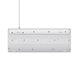 Trust Gaming 24739 Teclado Gaming GXT 833W Thado TKL Blanco Metálico Retroiluminado LED USB Anti-Ghosting Sostenible