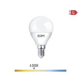 Edm Bombilla LED Esférica E14 5W 400 lm Luz Día 4000K (Equiv. 35W) No Regulable Ø4,5x8cm 200° 25.000h Clase G Precio: 1.79000019. SKU: S7900446
