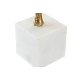 Figura Moderno DKD Home Decor Dorado Blanco 7 x 23 x 13 cm (2 Unidades) Figura Moderno DKD Home Decor Dorado Blanco 7 x 23 x 13 cm (2 Unidades)
