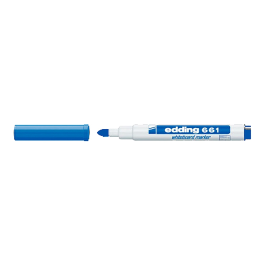 Edding Marcador Pizarra Blanca 661 Azul (Set de 10) Punta Redonda 1-2 mm Tinta Borrable Seco (Set de 10)