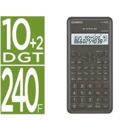 Casio Calculadora Cientifica Negra 12 Y 10+2 Dígitos 240 Funciones Fx-82Ms-2