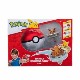 Jazwares Pokemon Battle Spinner: Incluye Peonza y Figura. ¡Prepárate para Girar, Lanzar y Batallar! Modelos Surtidos, Edad 4+