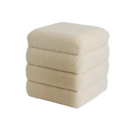 Puff Versa Crema Madera MDF 40 x 42 x 40 cm Precio: 58.68999972. SKU: B1A2GAPPRJ