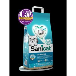 Sanicat Clumping Marsella 16lt, Oxígeno Activo, Aroma Jabón de Marsella, Arena para Gatos
