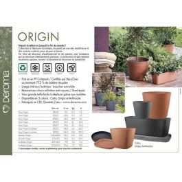 Platillo - DEROMA - Origen - 49,5 x h4,5 cm - Antracita Platillo - DEROMA - Origen - 49,5 x h4,5 cm - Antracita