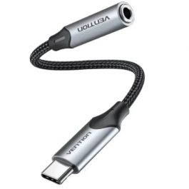 Vention BGMHF Adaptador USB-C Macho a Jack 3.5mm Hembra DAC 5 1m Gris Precio: 11.79000042. SKU: B1D3C9LJCV