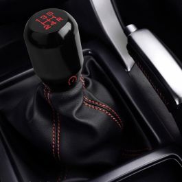 Occ Motorsport OCCPOM004 Pomo Palanca de Cambios Aluminio Negro 5 Marchas MT Universal con Signos Inversos Rojos y 3 Adaptadores Occ Motorsport OCCPOM004 Pomo Palanca de Cambios Aluminio Negro 5 Marchas MT Universal con Signos Inversos Rojos y 3 Adaptadores