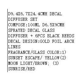 DKD Home Decor Ambientador Mikado Marron Burdeos 6 x 24 x 6 cm (3 Unidades)